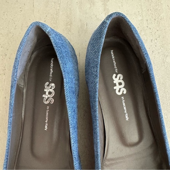 SAS Lacey Ballet Flat Blue Denim Size 9N - Picture 5 of 10